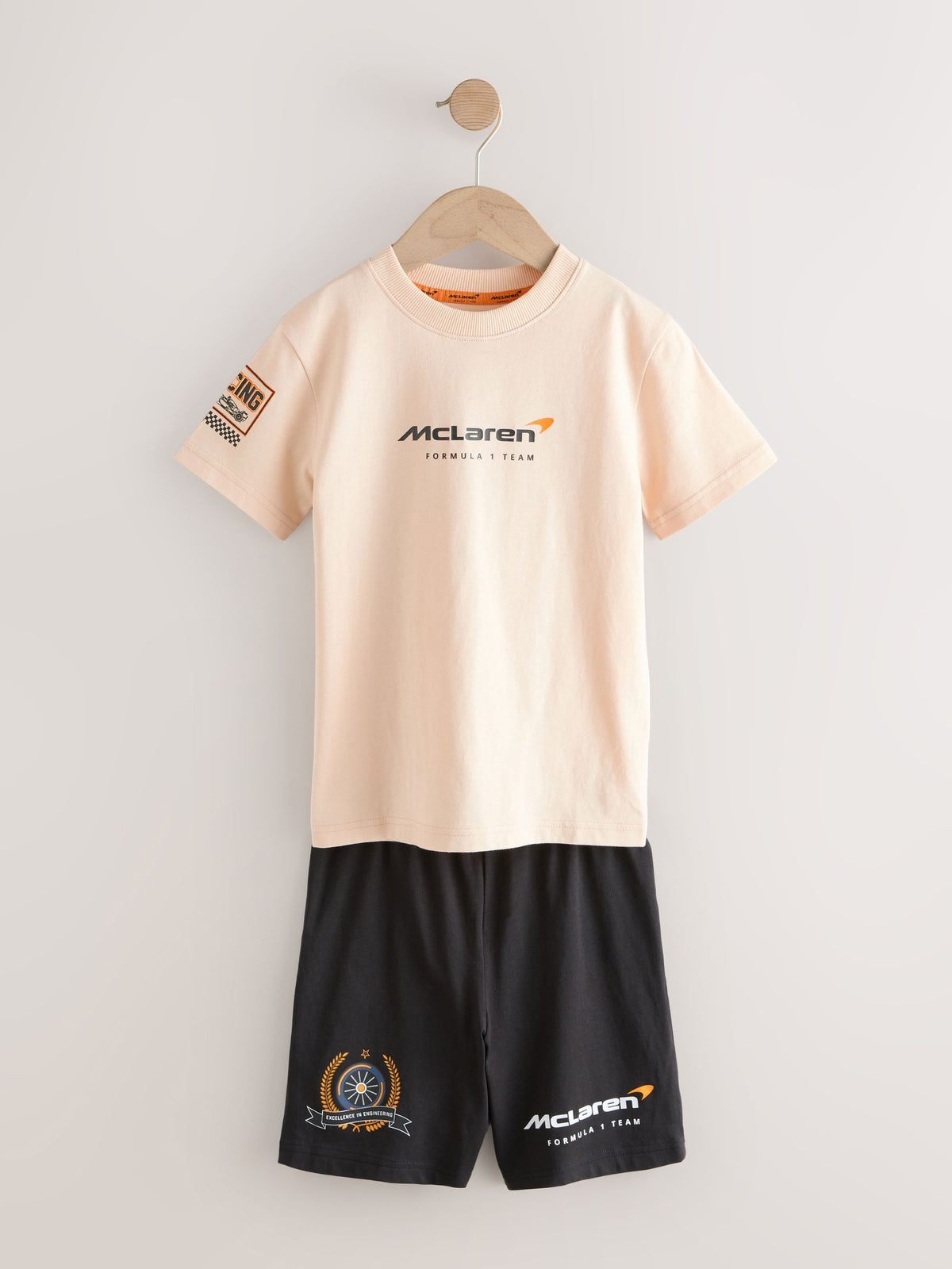 Black/Ecru Mclaren Single Short Pyjamas (3-16yrs) - image 8