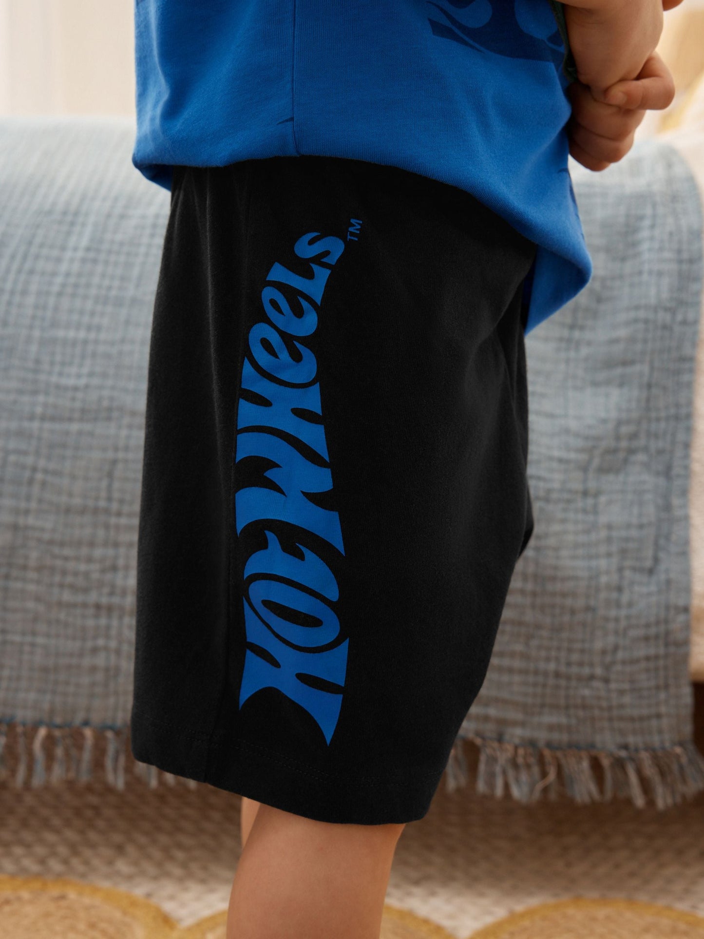 Dsiney Kidz - Blue/White Hot Wheels Short Pyjamas 2 Pack (12mths-10yrs) image 5