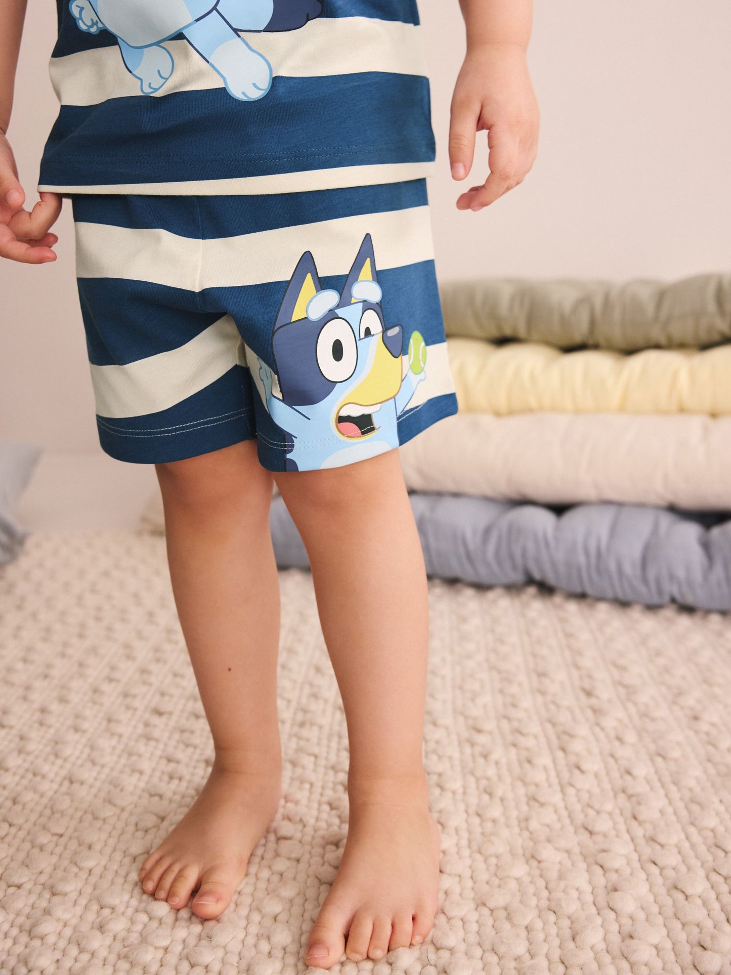 Dsiney Kidz - Blue/White Bluey Short Pyjamas 2 Pack (12mths-8yrs) image 6