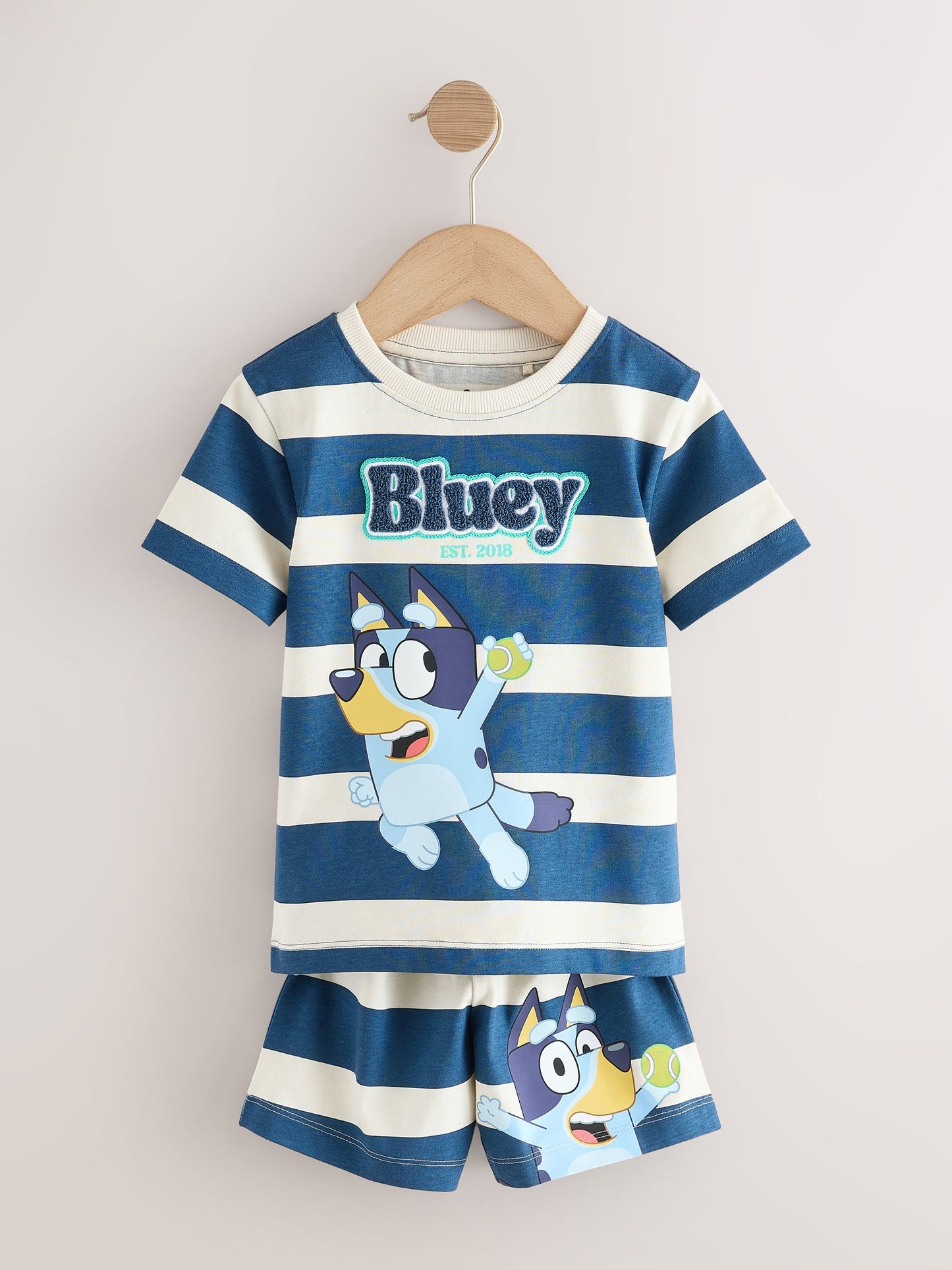 Dsiney Kidz - Blue/White Bluey Short Pyjamas 2 Pack (12mths-8yrs) image 7