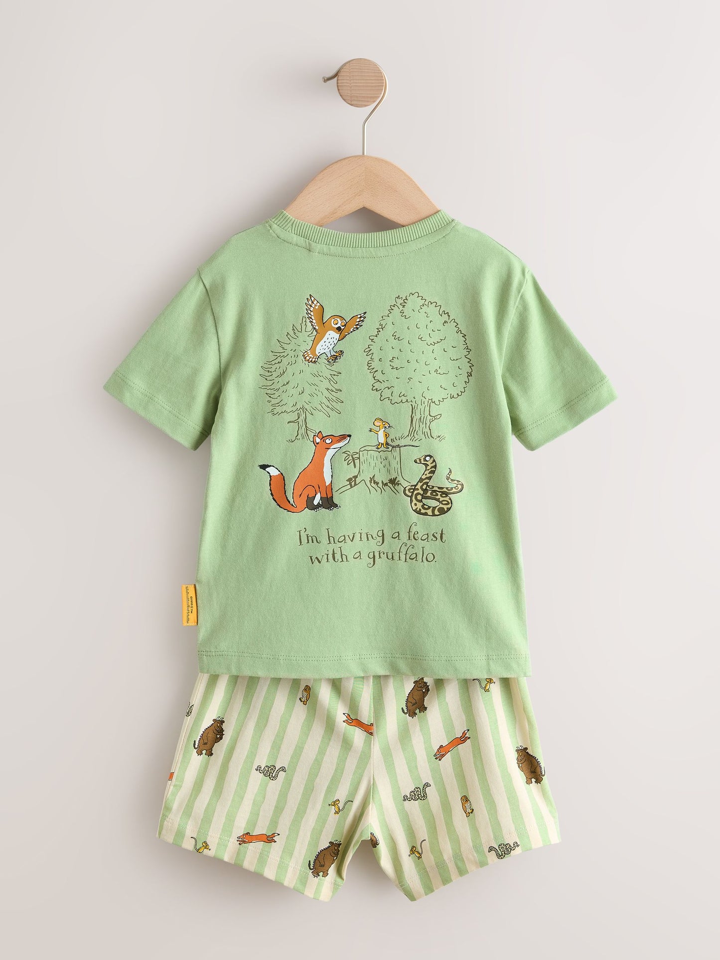 Sage Green Single Gruffalo Short Pyjamas (9mths-9yrs) image 8