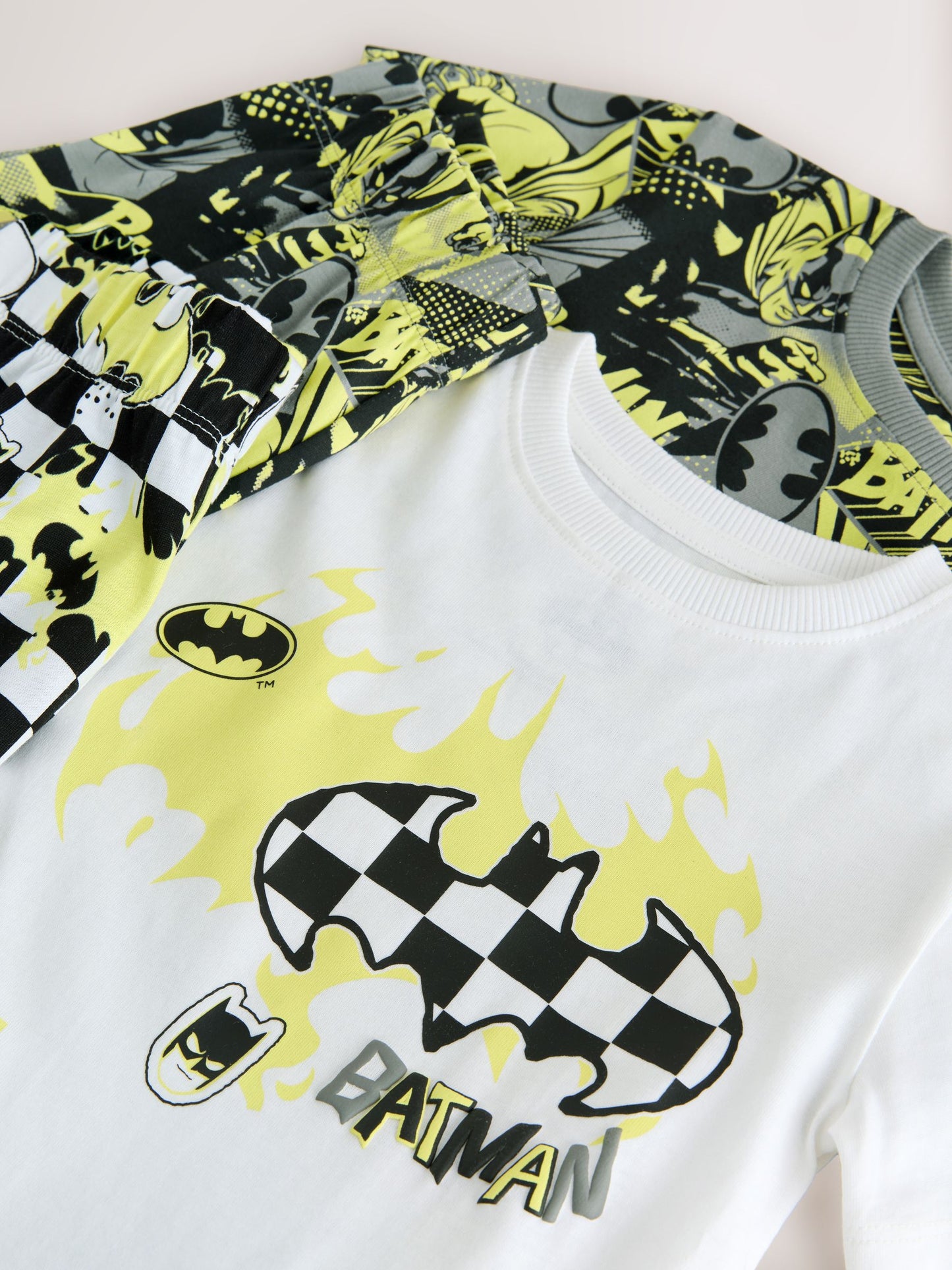 Dsiney Kidz - Black/White Batman Short Pyjamas 2 Pack (12mths-10yrs) image 10
