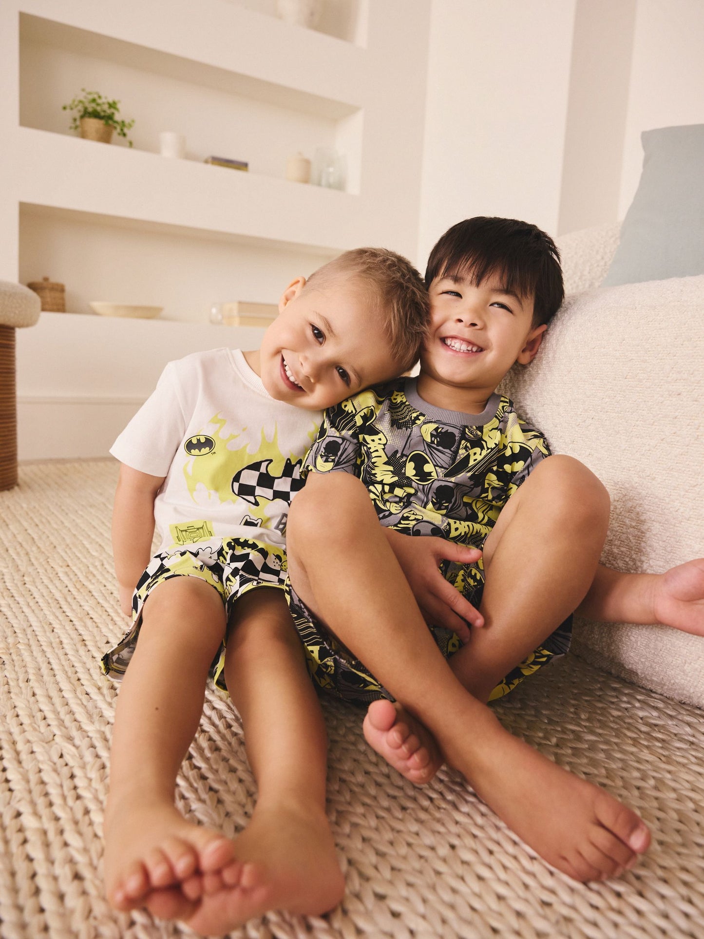 Dsiney Kidz - Black/White Batman Short Pyjamas 2 Pack (12mths-10yrs) image 2
