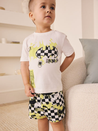 Dsiney Kidz - Black/White Batman Short Pyjamas 2 Pack (12mths-10yrs) image 4