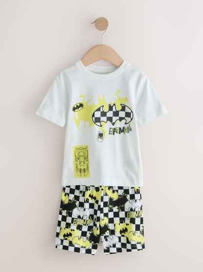 Dsiney Kidz - Black/White Batman Short Pyjamas 2 Pack (12mths-10yrs) image 7