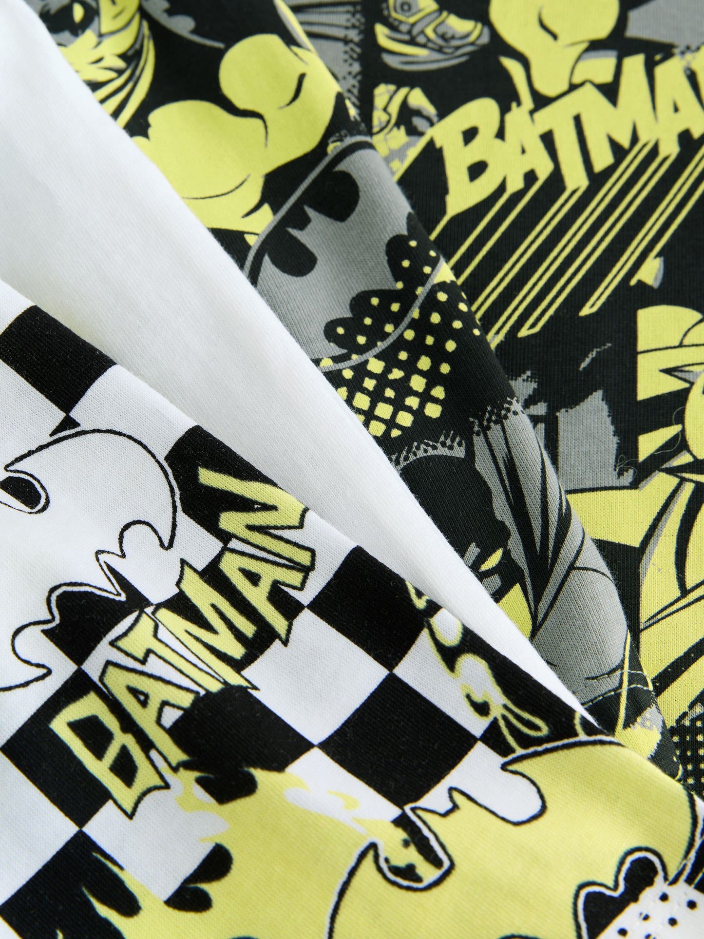 Dsiney Kidz - Black/White Batman Short Pyjamas 2 Pack (12mths-10yrs) image 9