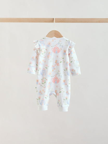Multi Two Way Zip Baby Sleepsuit 3 Pack (0mths-3yrs) image 4
