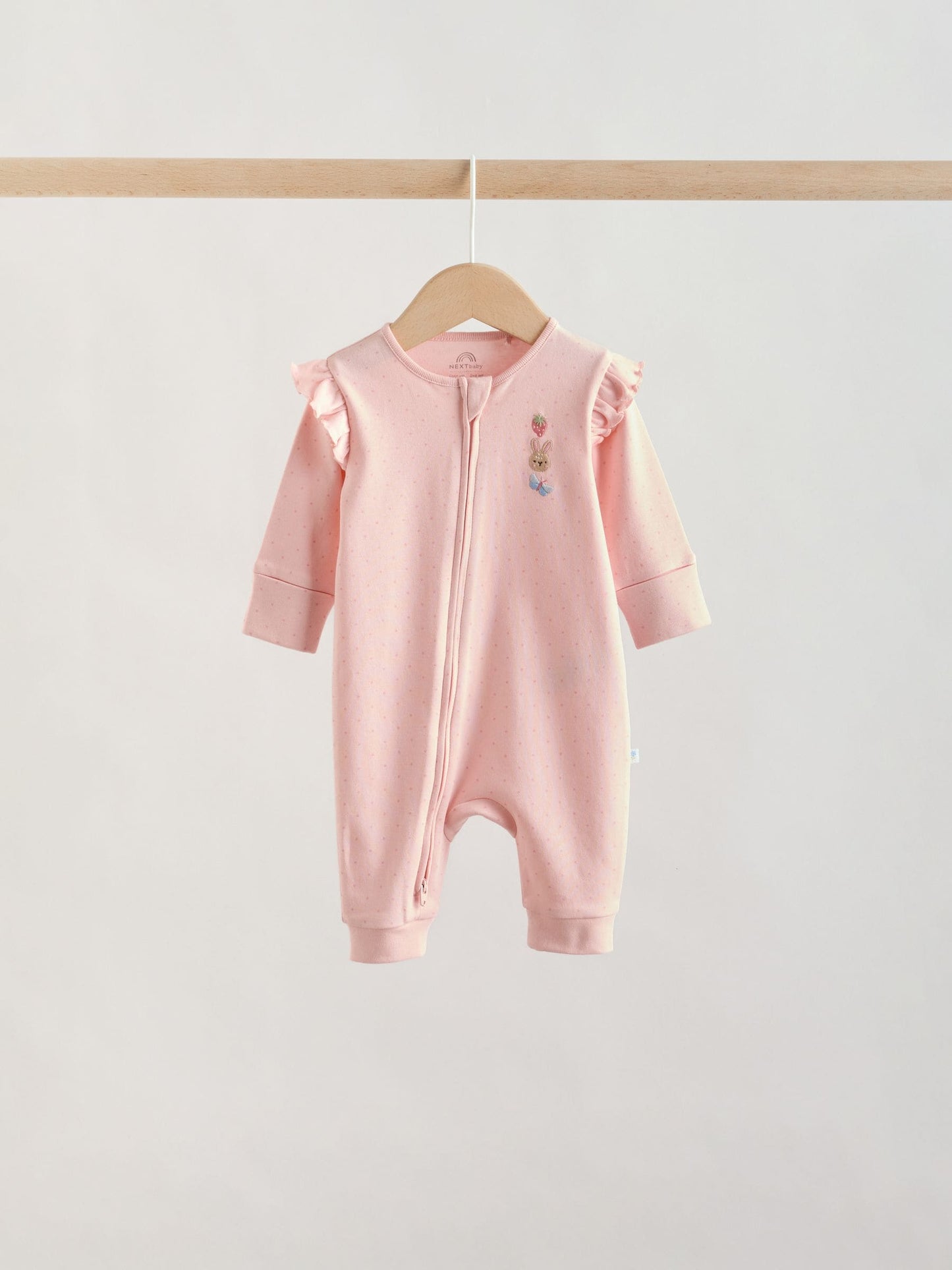 Multi Two Way Zip Baby Sleepsuit 3 Pack (0mths-3yrs) image 5