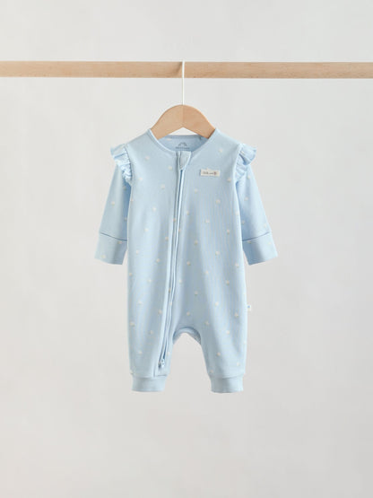Multi Two Way Zip Baby Sleepsuit 3 Pack (0mths-3yrs) image 6