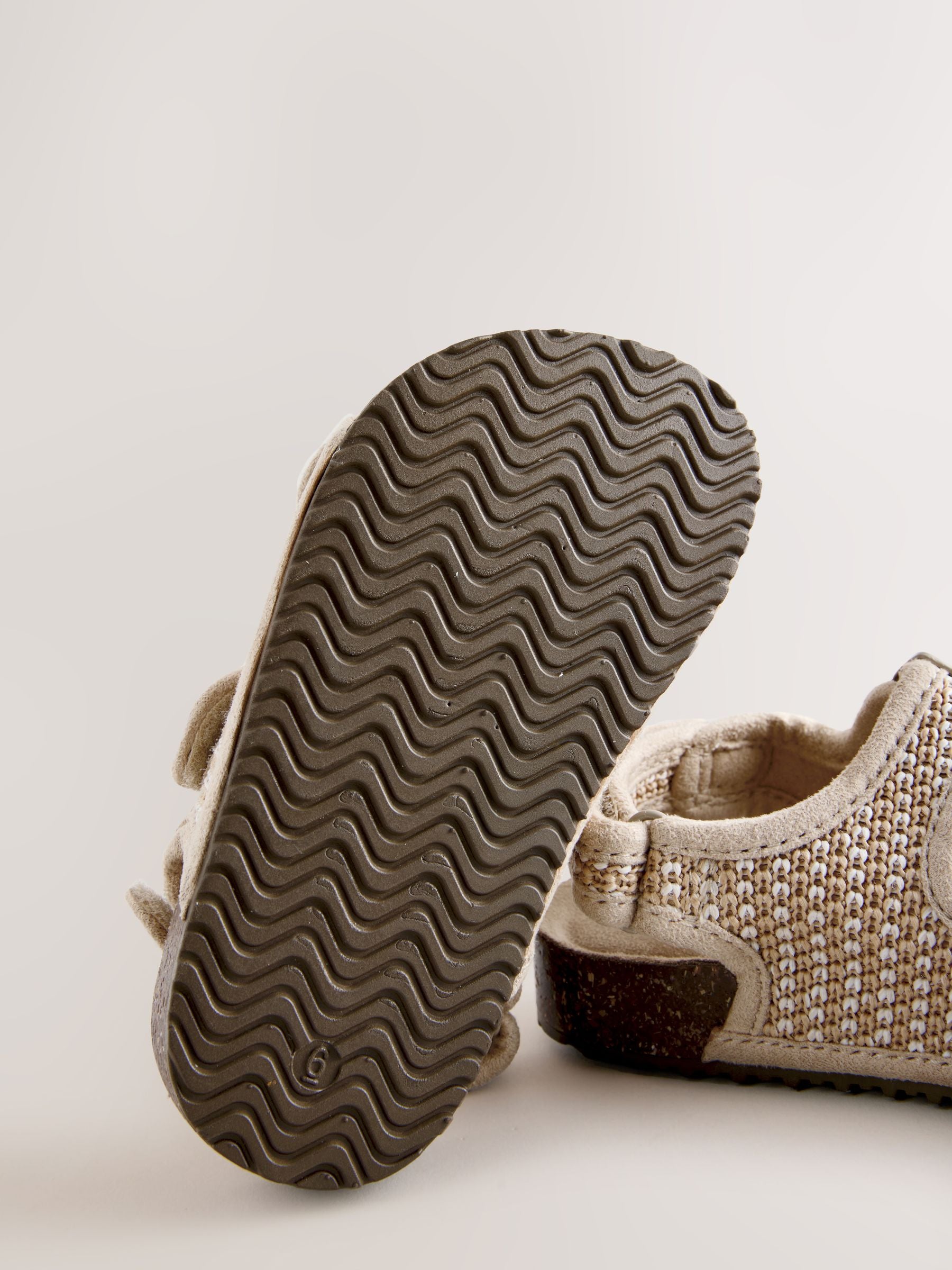 Neutral Standard Fit (F) Double Buckle Cushioned Footbed Sandals image 5