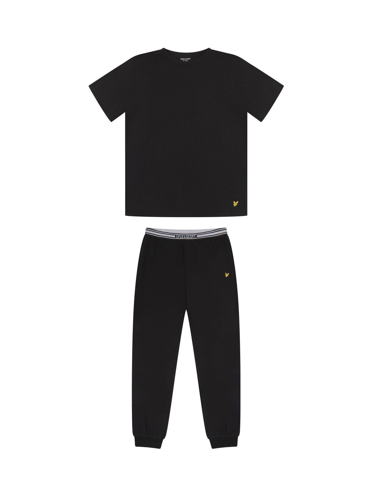 Lyle & Scott Black Onyx T-Shirt & Cuffed Joggers Set - image 1