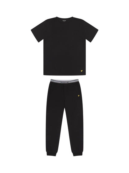 Lyle & Scott Black Onyx T-Shirt & Cuffed Joggers Set - image 1