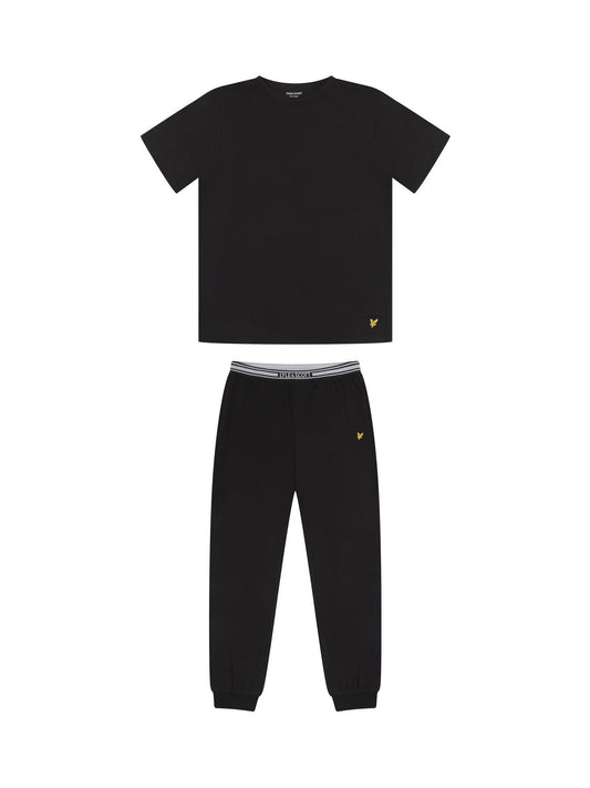 Lyle & Scott Black Onyx T-Shirt & Cuffed Joggers Set - image 1