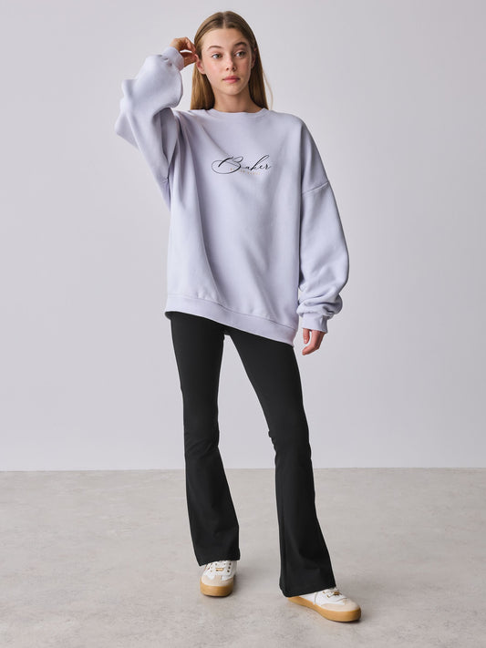 Baker by Ted Baker 2 Piece Graphic Crew Sweat Top & Flare Set image 2