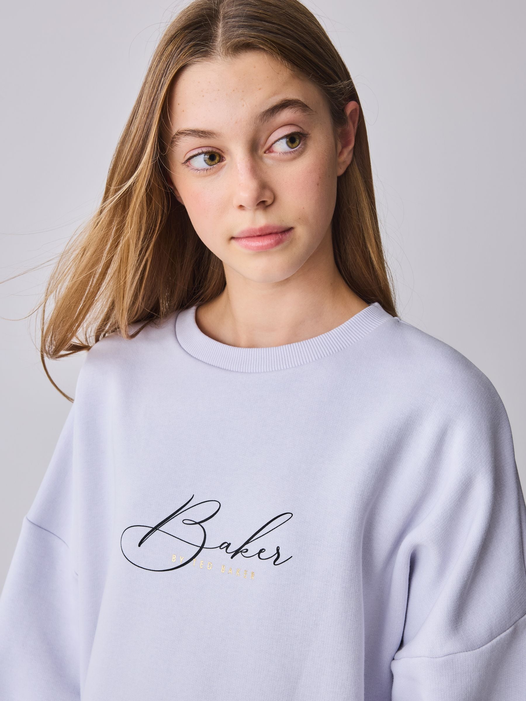 Baker by Ted Baker 2 Piece Graphic Crew Sweat Top & Flare Set image 4