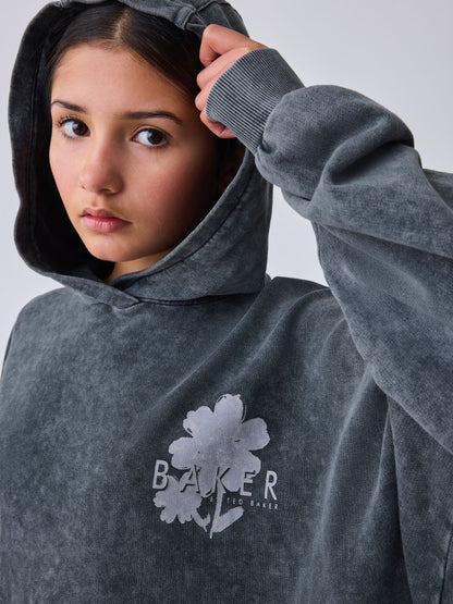 Baker by Ted Baker Oversized Acid Wash Hoodie image 3