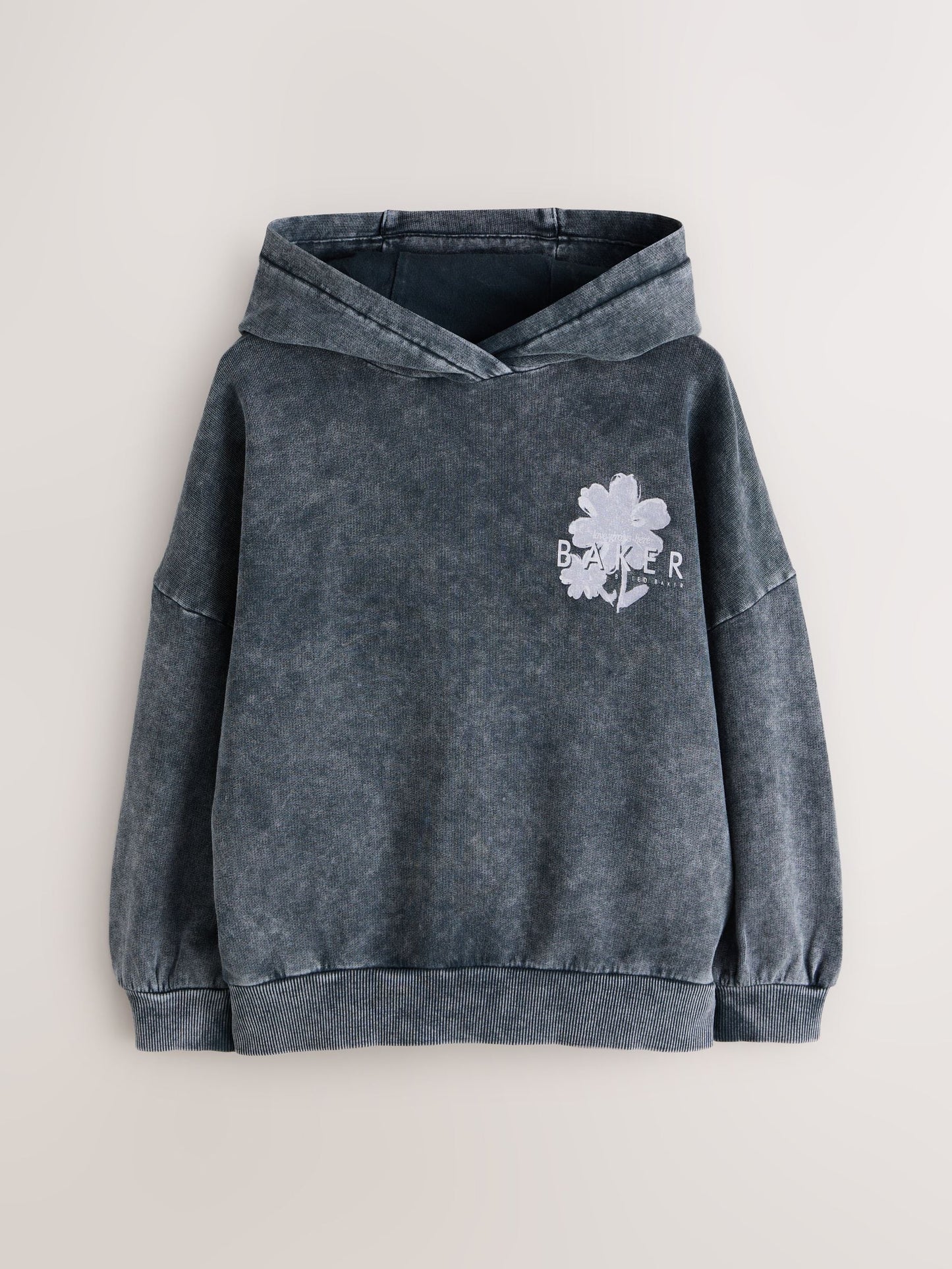 Baker by Ted Baker Oversized Acid Wash Hoodie image 5