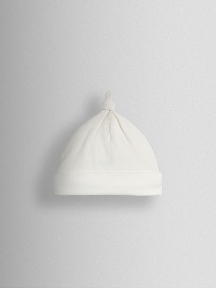 JoJo Maman Bébé Cream Highland Cow Embroidered Baby Hat