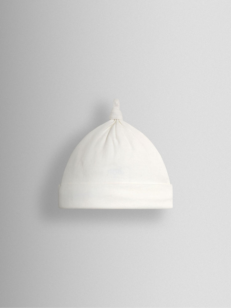 JoJo Maman Bébé Cream Speckled Hedgehog Organic Cotton Appliqué Baby Hat