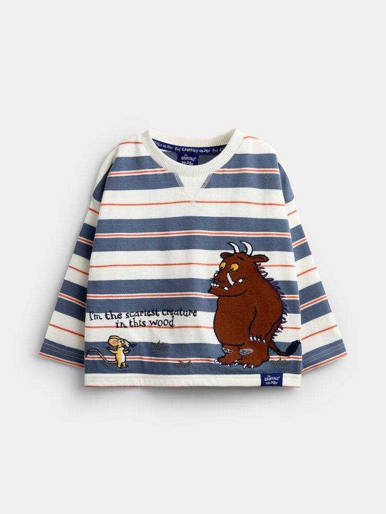 JoJo Maman Bébé Natural The Gruffalo Striped Top