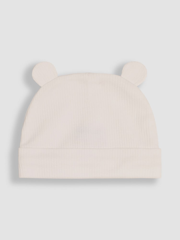 JoJo Maman Bébé Pink Rib 2-Pack Baby Hats