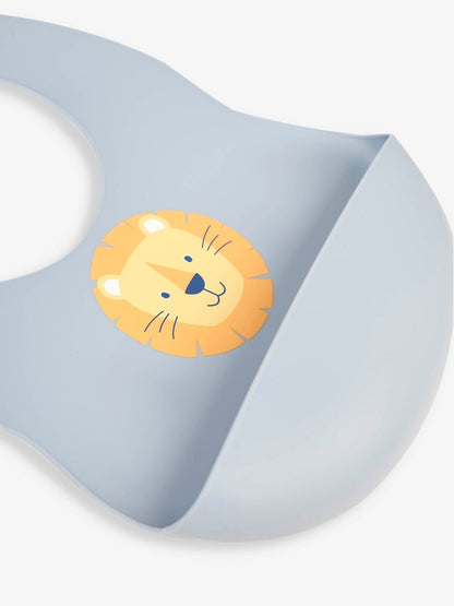 JoJo Maman Bébé Yellow Safari 2-Pack Silicone Bib Set