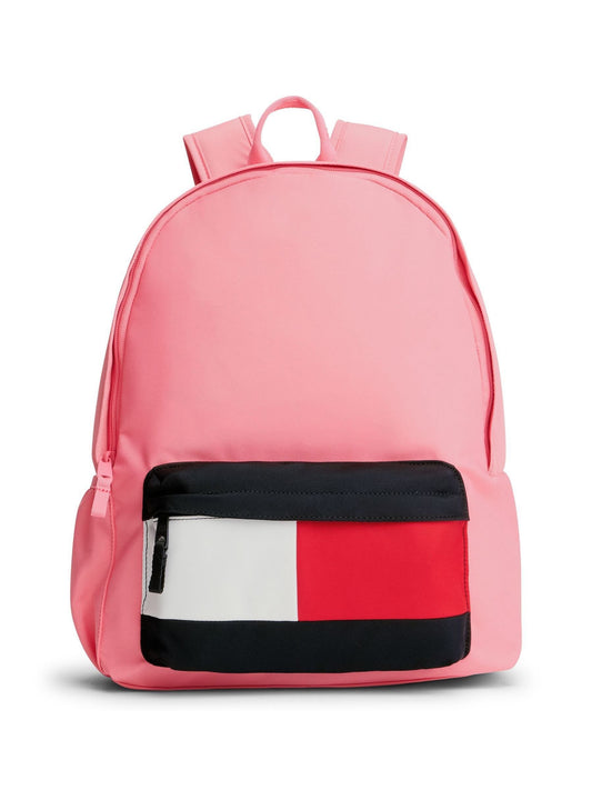 Tommy Hilfiger Pink Kids' Essential Signature Colour-Blocked Pocket Backpack image 1