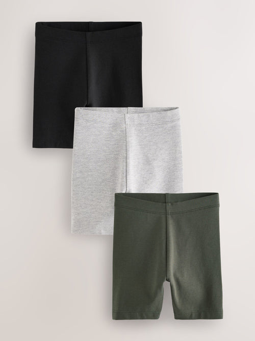 Black & White Cycling Shorts 3 Pack (3mths-7yrs) image 1