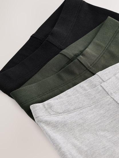 Dsiney Kidz - Black/ Khaki/ Grey Cycling Shorts 3 Pack (3mths-7yrs) image 3