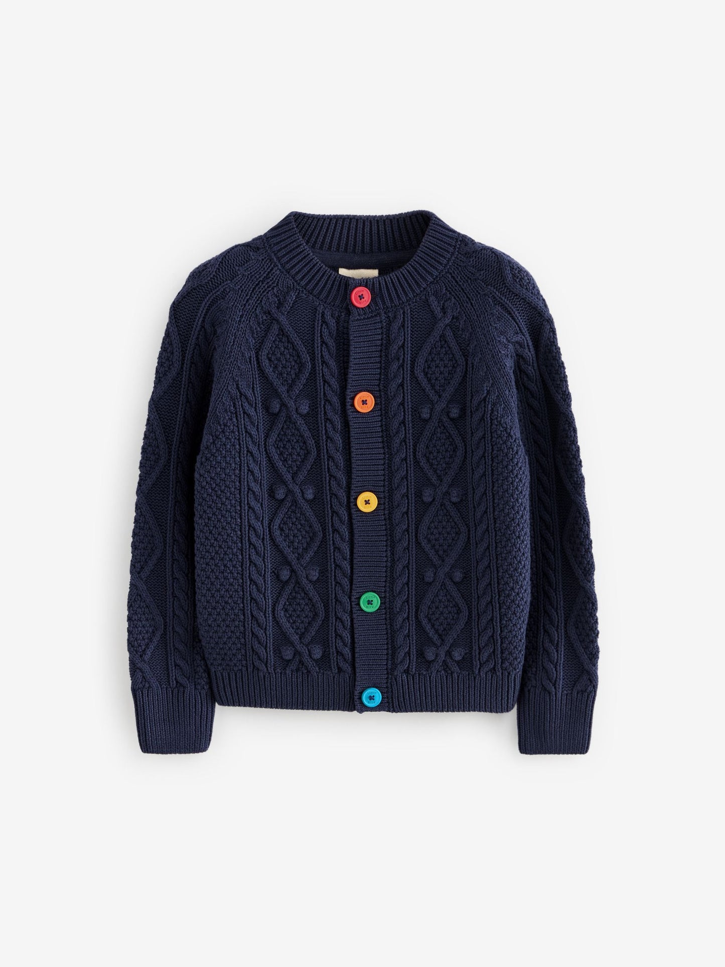 Dsiney Kidz - Little Bird by Jools Oliver Navy Knitted Cable Cotton Cardigan image 1
