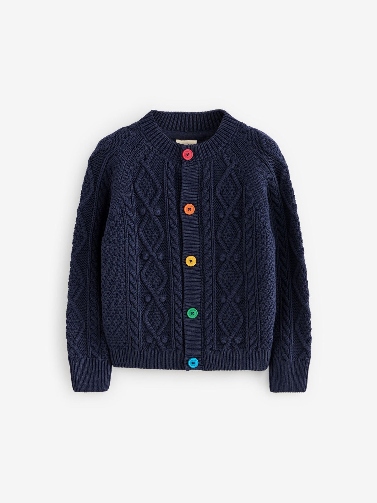 Dsiney Kidz - Little Bird by Jools Oliver Navy Knitted Cable Cotton Cardigan image 1
