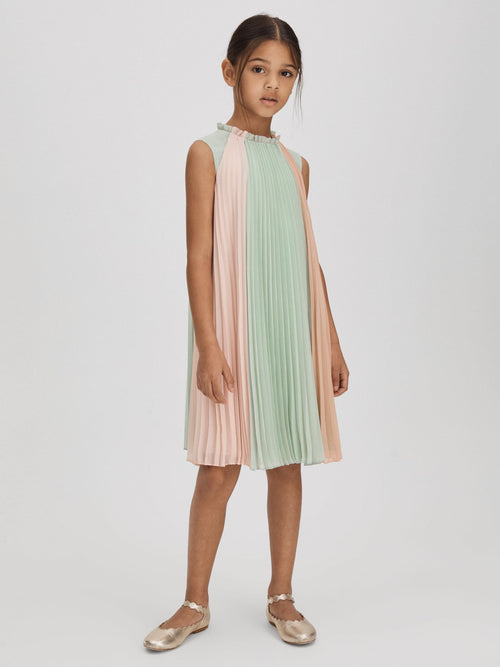 Dsiney Kidz - Reiss Pink Pixie 4-9 yrs Pleated Ruffle Dress image 1