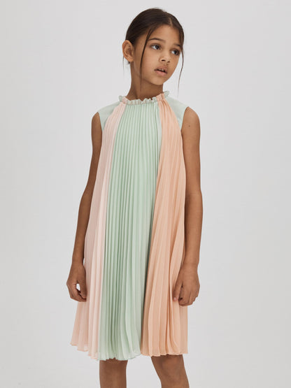 Dsiney Kidz - Reiss Pink Pixie 4-9 yrs Pleated Ruffle Dress image 3