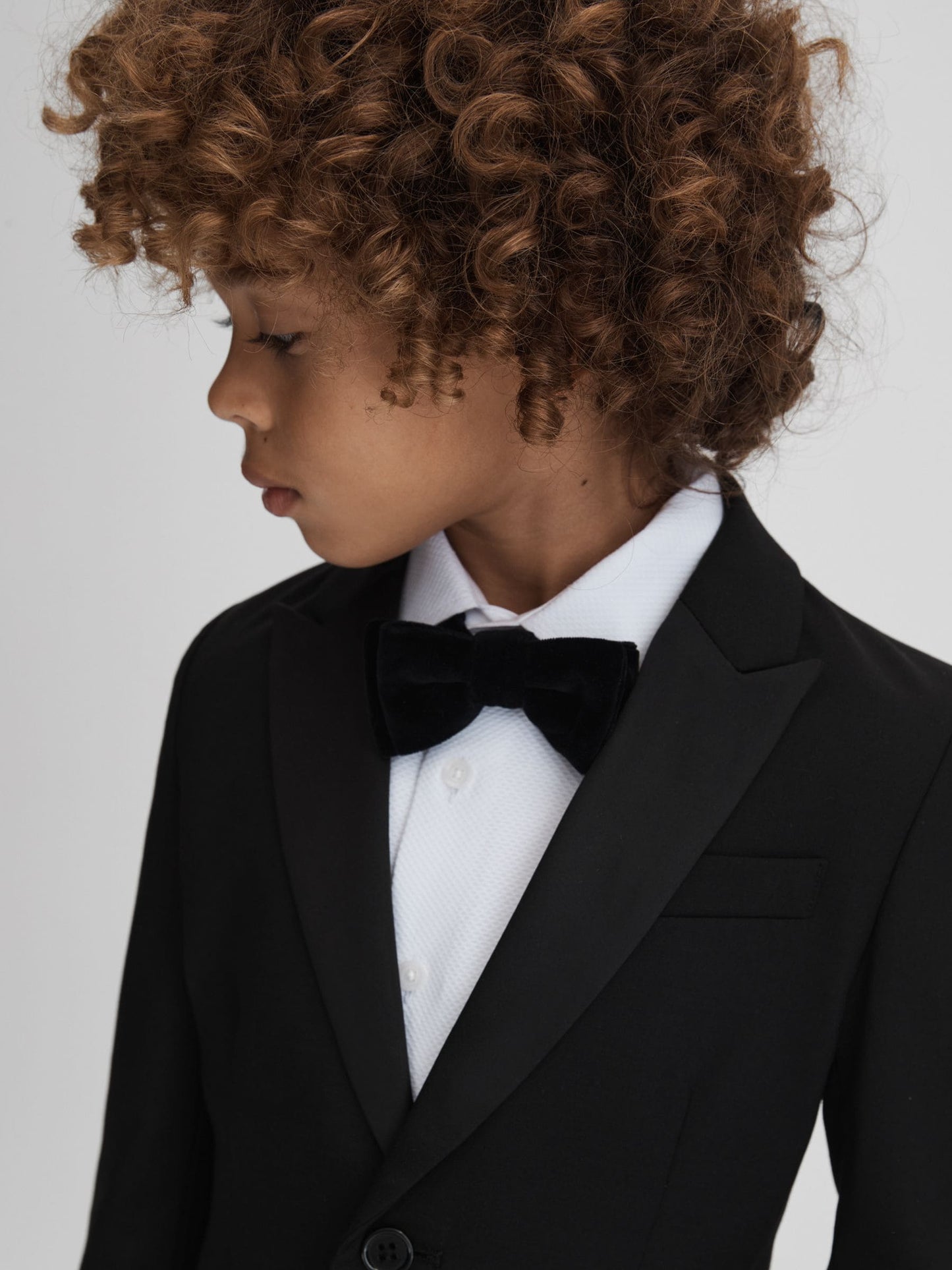 Reiss Black Knightsbridge B 3-9 yrs Single-Breasted Tuxedo Blazer image 5