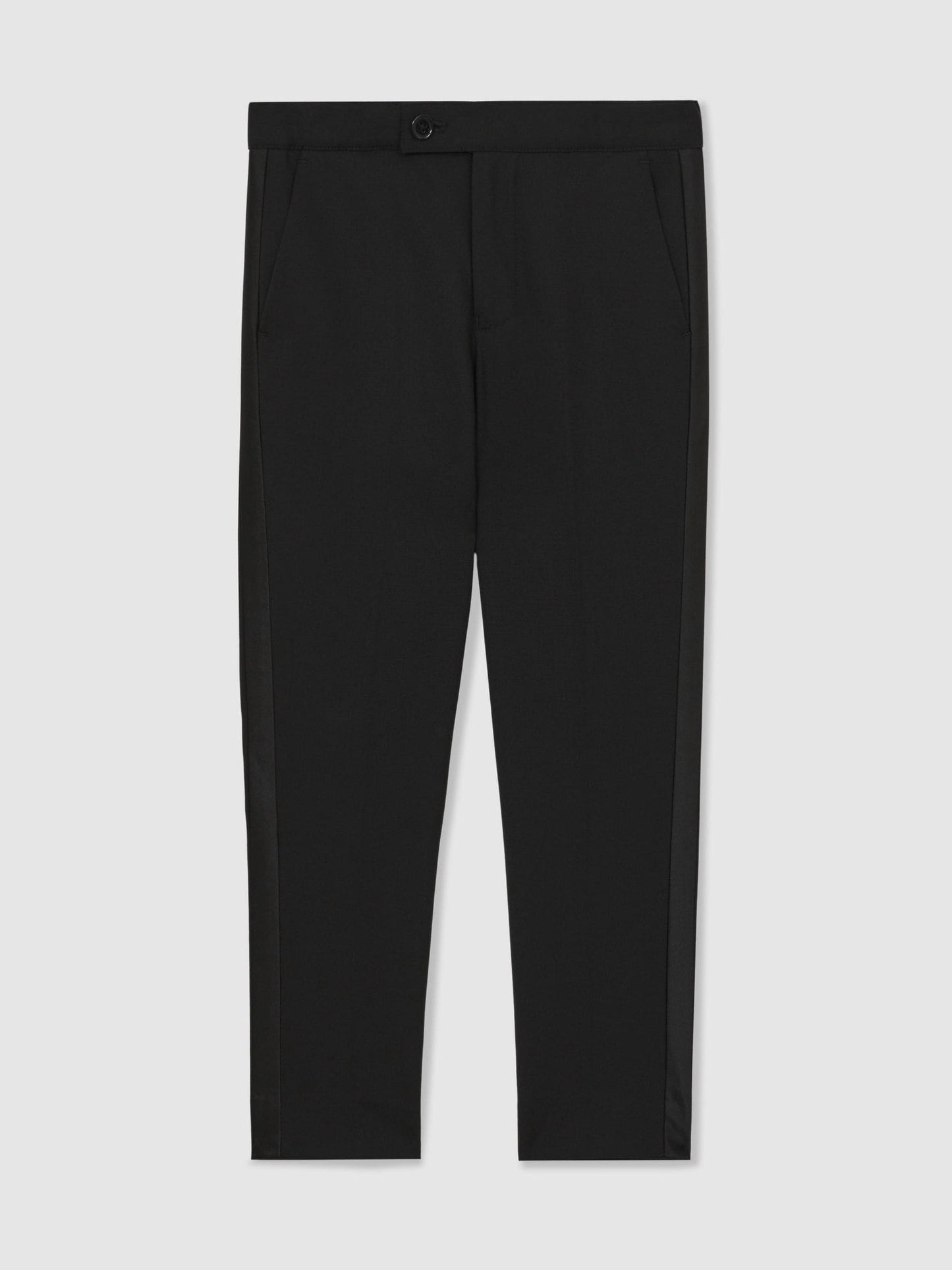 Reiss Black Knightsbridge T 9-13 yrs Tuxedo Satin Stripe Trousers image 2