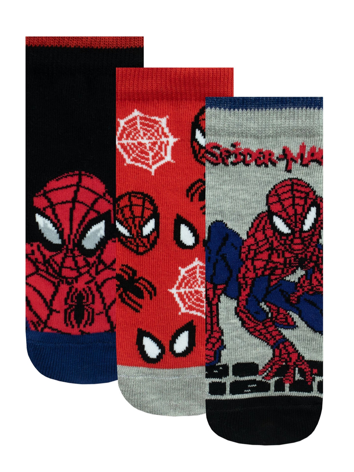 Dsiney Kidz - Character Red Spiderman Socks 3 Pack image 1