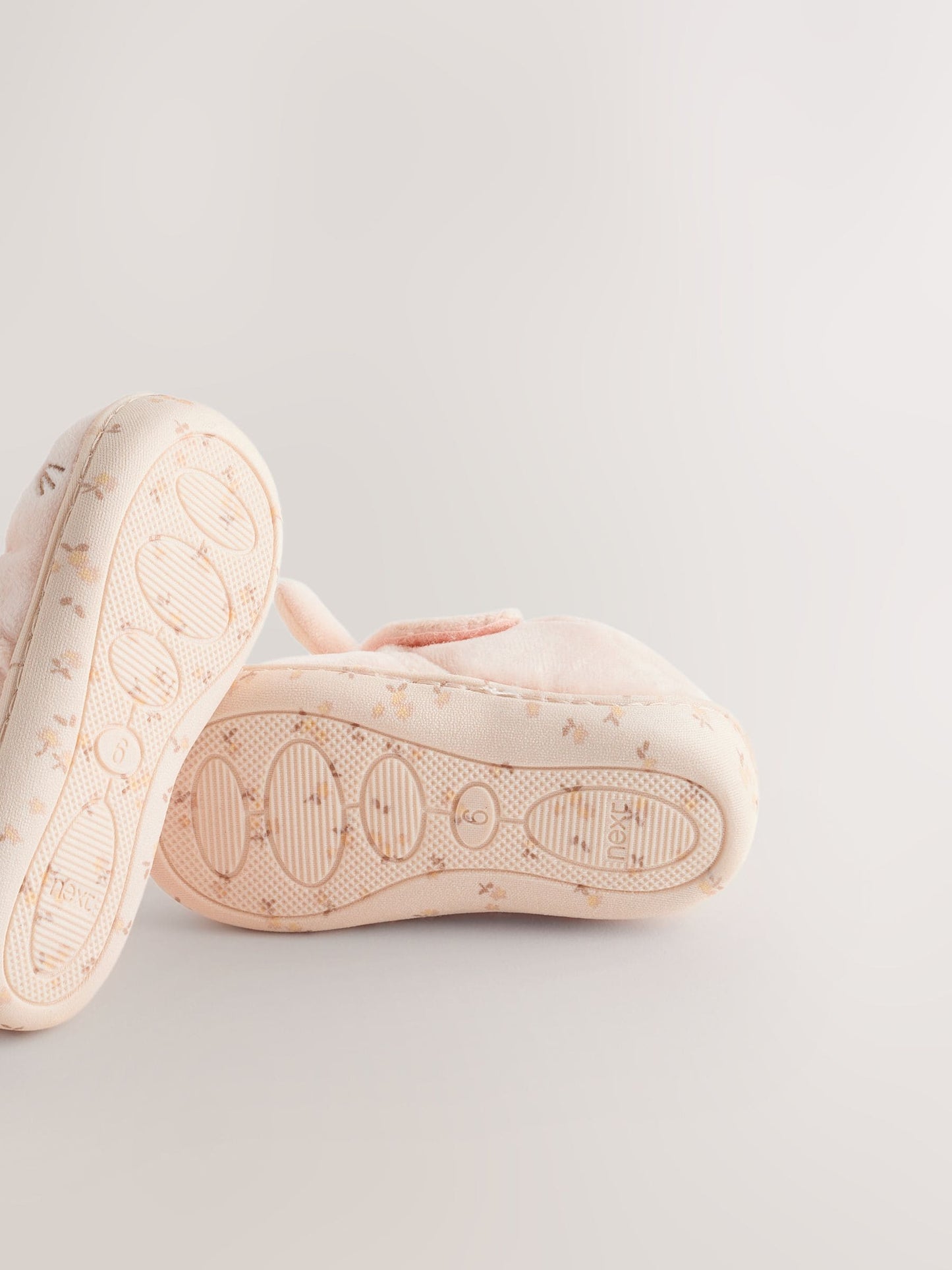 Neutral Cream Bunny Cupsole Slippers image 5