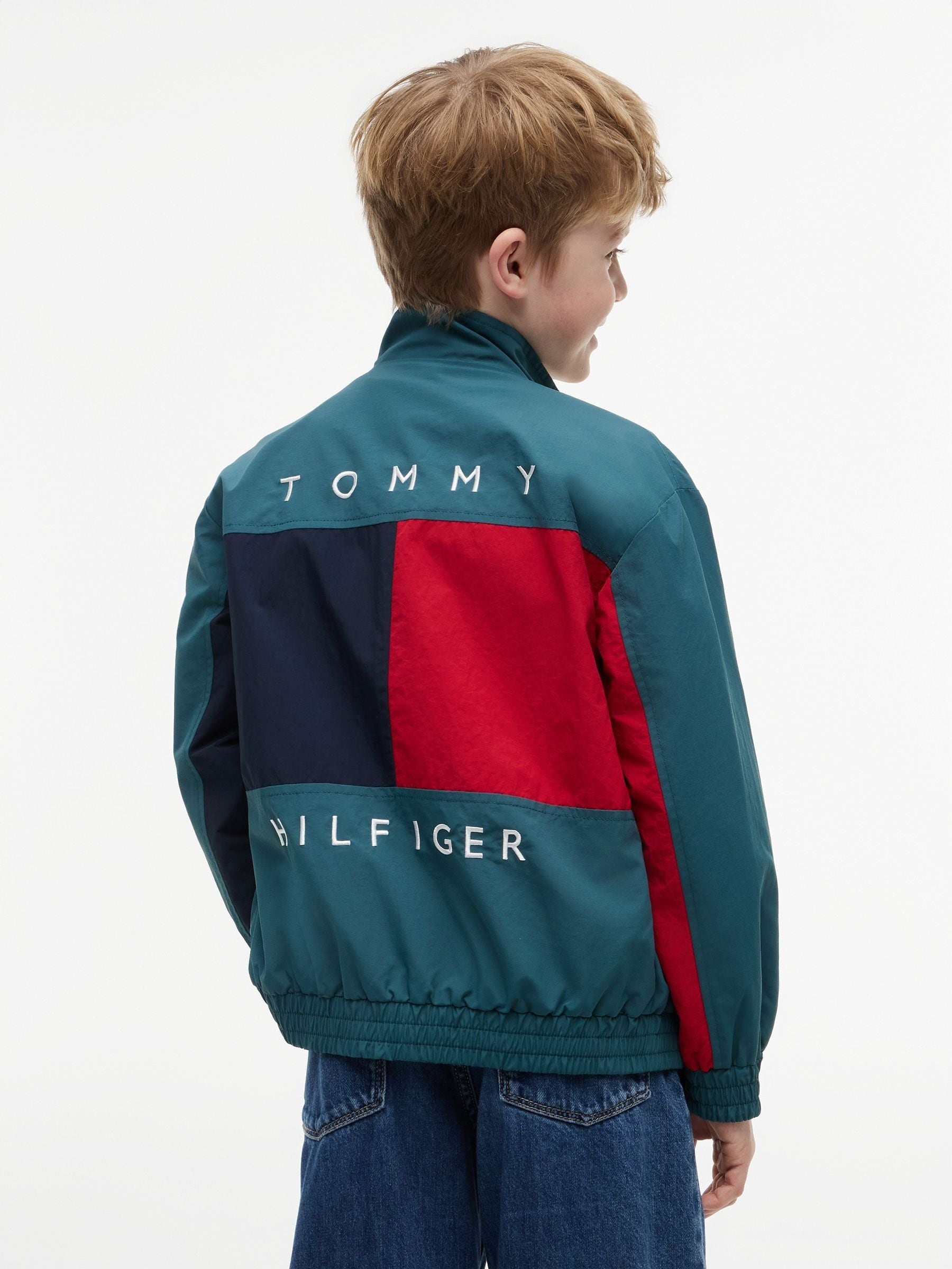 Dsiney Kidz - Tommy Hilfiger Blue Flag Embroidery Relaxed Jacket image 2