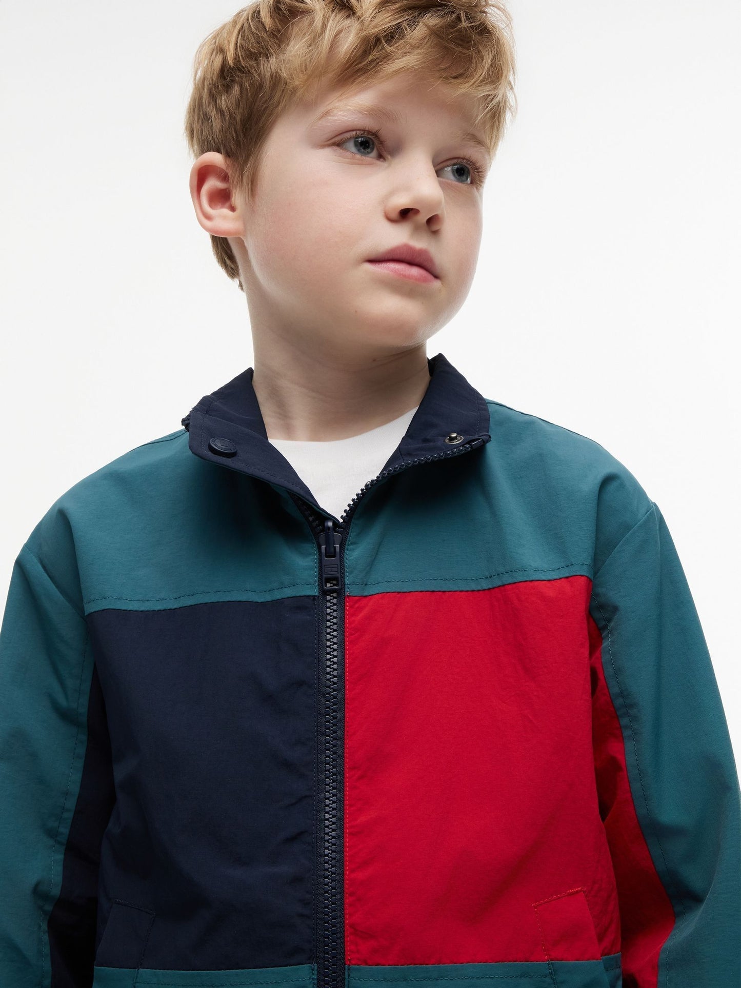 Dsiney Kidz - Tommy Hilfiger Blue Flag Embroidery Relaxed Jacket image 4