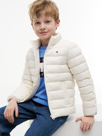 Dsiney Kidz - Tommy Hilfiger White Essential Lightweight Down Jacket image 3
