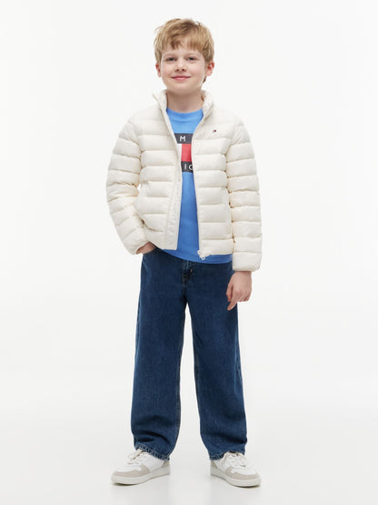 Dsiney Kidz - Tommy Hilfiger White Essential Lightweight Down Jacket image 4
