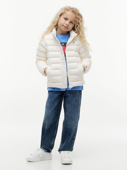 Dsiney Kidz - Tommy Hilfiger White Essential Lightweight Down Jacket image 6