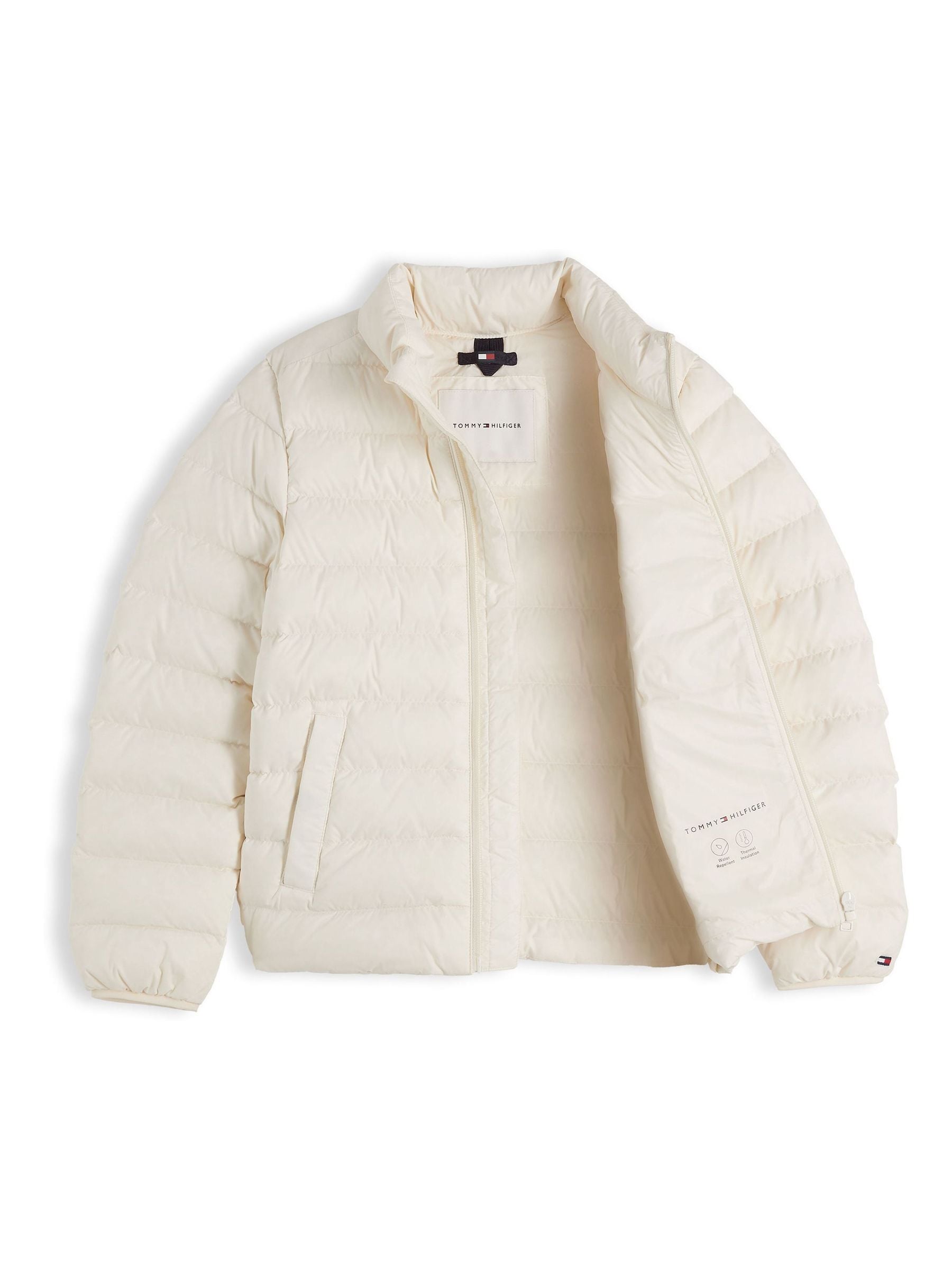 Dsiney Kidz - Tommy Hilfiger White Essential Lightweight Down Jacket image 7