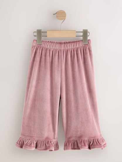 Pink Wide Leg Frill Trousers (3mths-7yrs) - image 1
