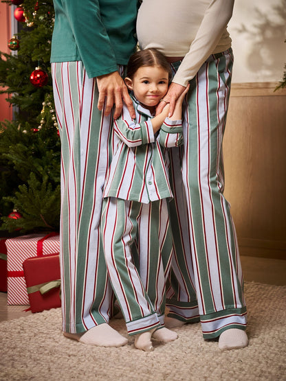 Seraphine Green Stripe Family Matching Christmas Pyjama Set (1-4yrs) - image 5