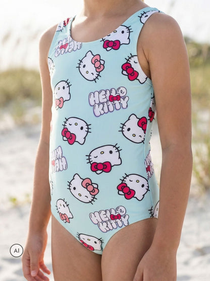 Dsiney Kidz - Vanilla Underground Blue Hello Kitty One Piece Swimming Costume image 2