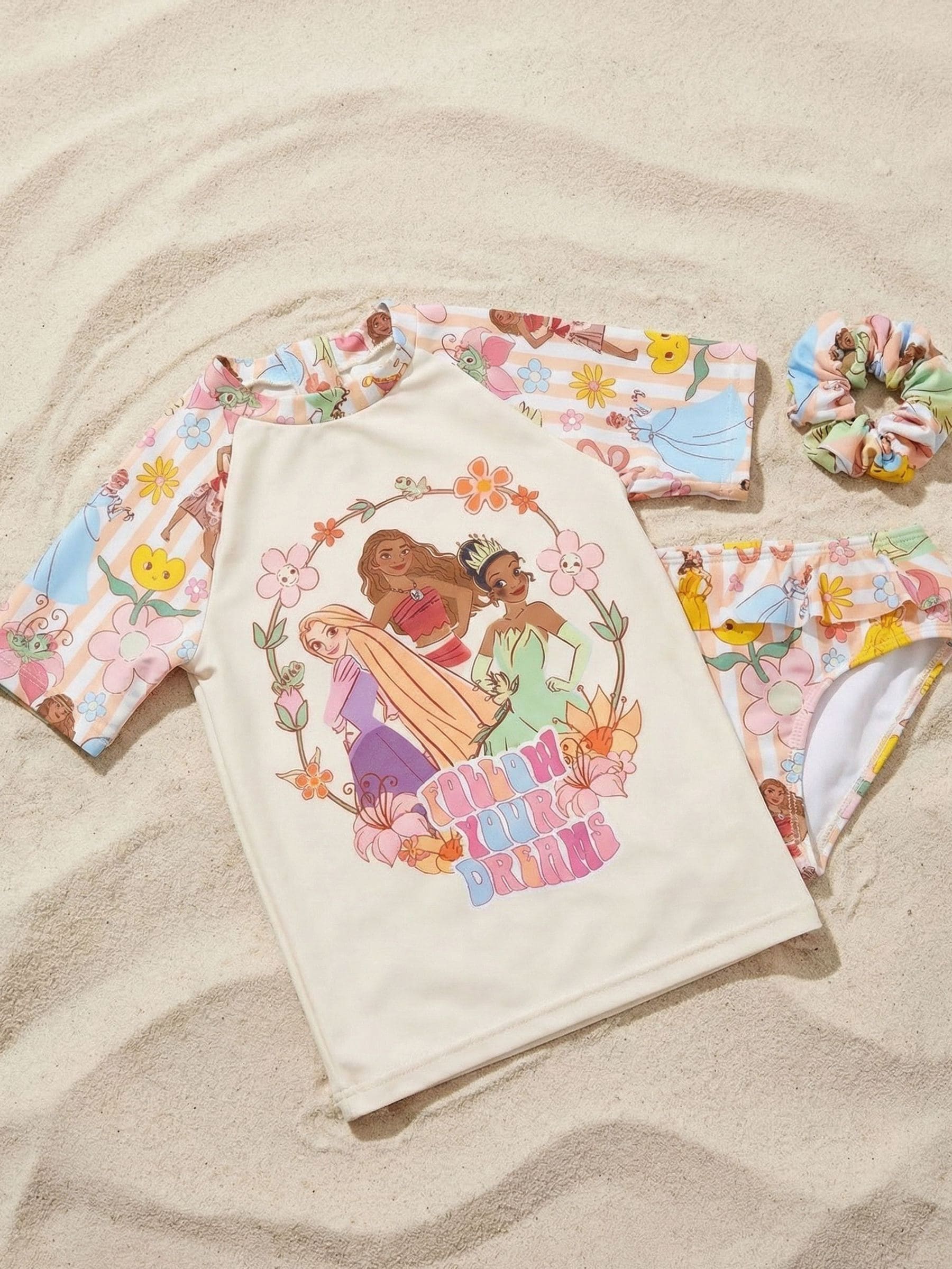 Dsiney Kidz - Vanilla Underground Pink Disney Princess Swim Set 3 Piece image 4