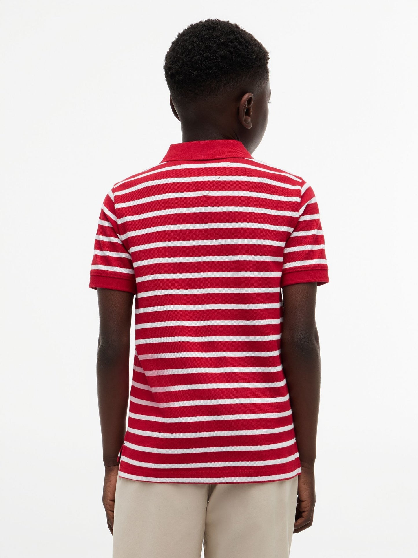 Dsiney Kidz - Tommy Hilfiger Red Essential Regular Fit Signature Polo Shirt image 2