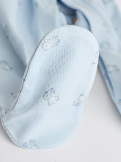 Blue 7 Pack Baby Bear Sleepsuit (0-2yrs)