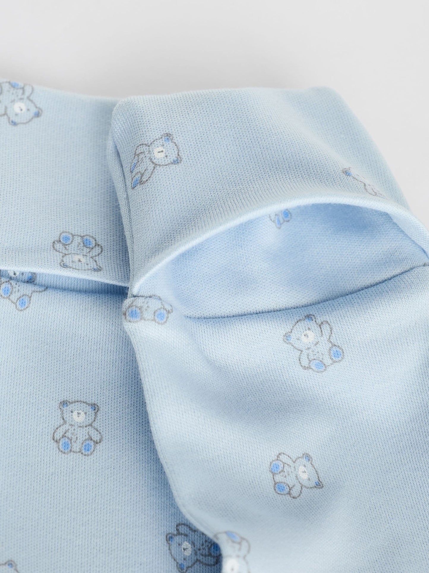 Blue 7 Pack Baby Bear Sleepsuit (0-2yrs)